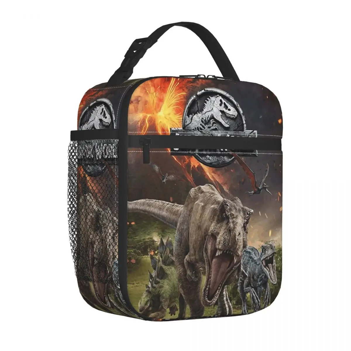 

Ancient Animal Giant Dinosaur Insulated Lunch Bags Thermal Bag Meal Container Jurassic Park Tote Lunch Box for Men Women Outdoor
