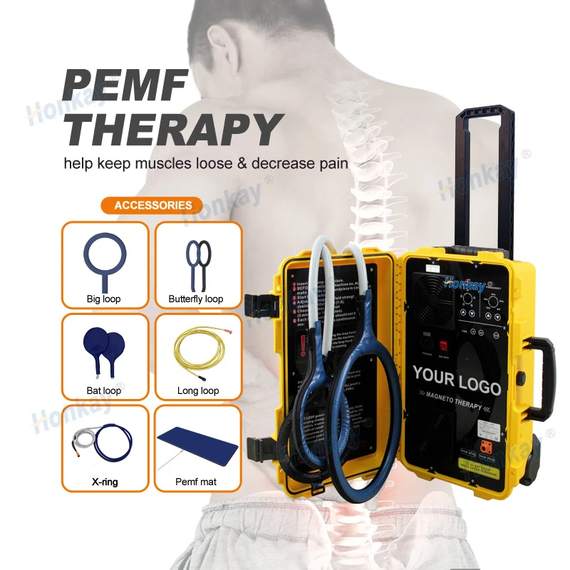 PEMF-Therapiegerät mit hoher Durchdringung, PEMF-Therapiegerät, PEMF LOOP Physio, magnetisches Physiotherapiegerät zur Linderung von Körperschmerzen