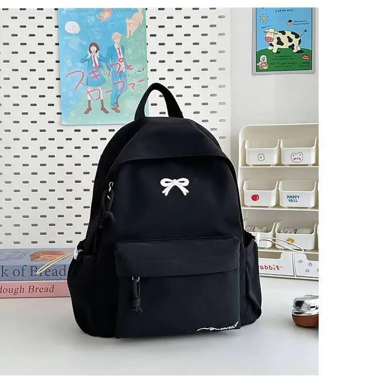 Nueva y elegante mochila bordada de estilo coreano japonés, bonita mochila escolar informal para niñas y estudiantes, bolsa de viaje para ir al trabajo diario