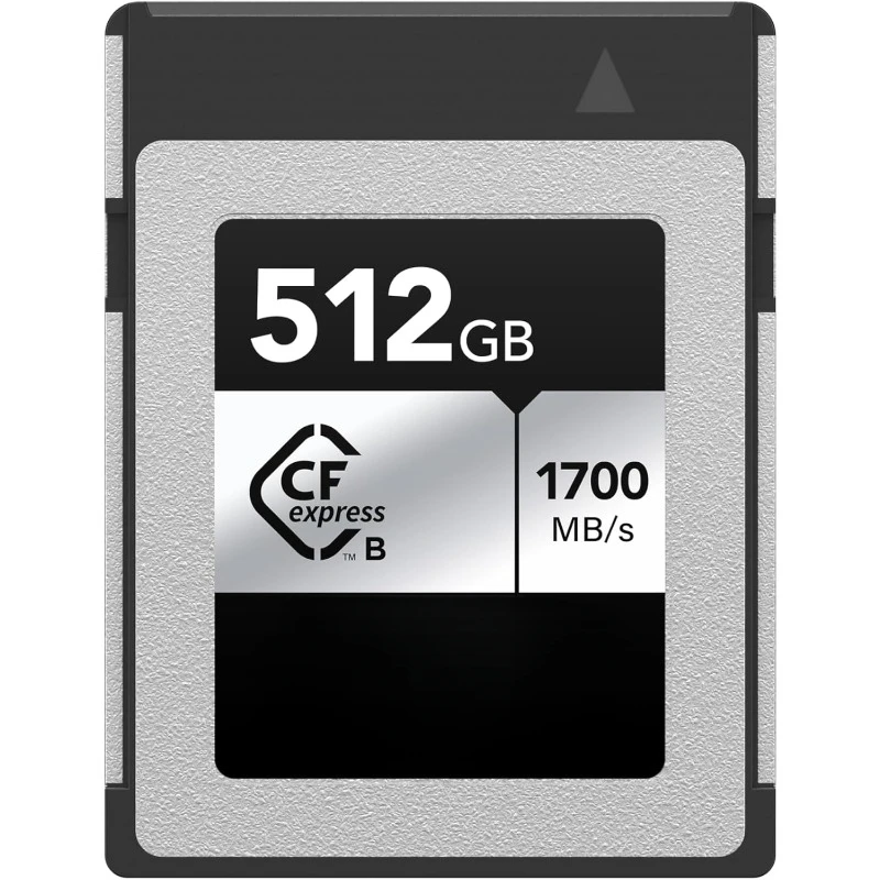 home. 512GB Professional Silver SE CFexpress Type B Memory Card,Up to 1700/1250 MB/s, 8K Video (LCXEXSE512G-RNENU)