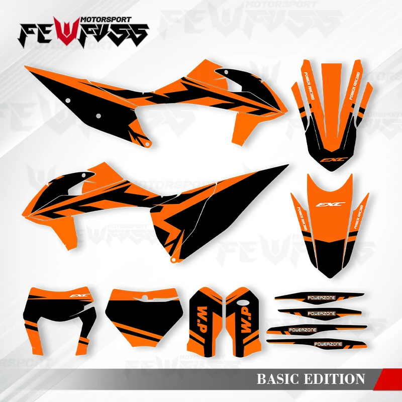 

Fewfuss Graphics Decals Stickers Motorcycle Background Custom For KTM SX SXF XC XCF 2019-2022 EXC EXCF XCW 2020-2023 005
