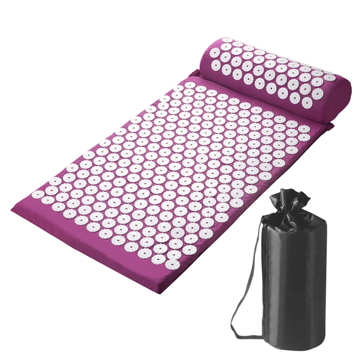 

Qcvv-Acupressure Mat ,Fitness Exercise Mat Yoga Mat Purple