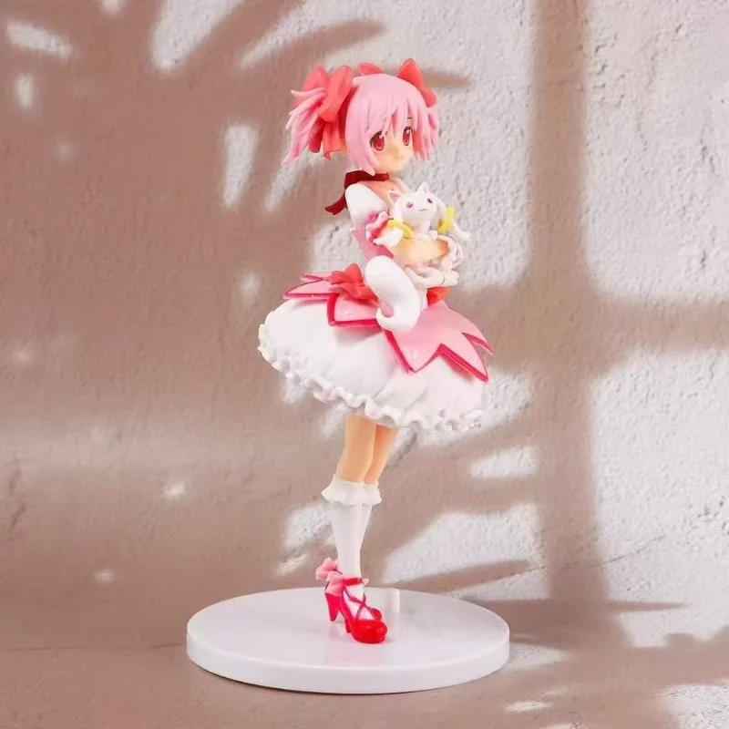 Figurka Anime Puella Magi Madoka Magica Kaname Madoka Figurka Akcji Model Czarodziejki Dekoracja Statua Lalki Zabawki Prezent na Boże Narodzenie
