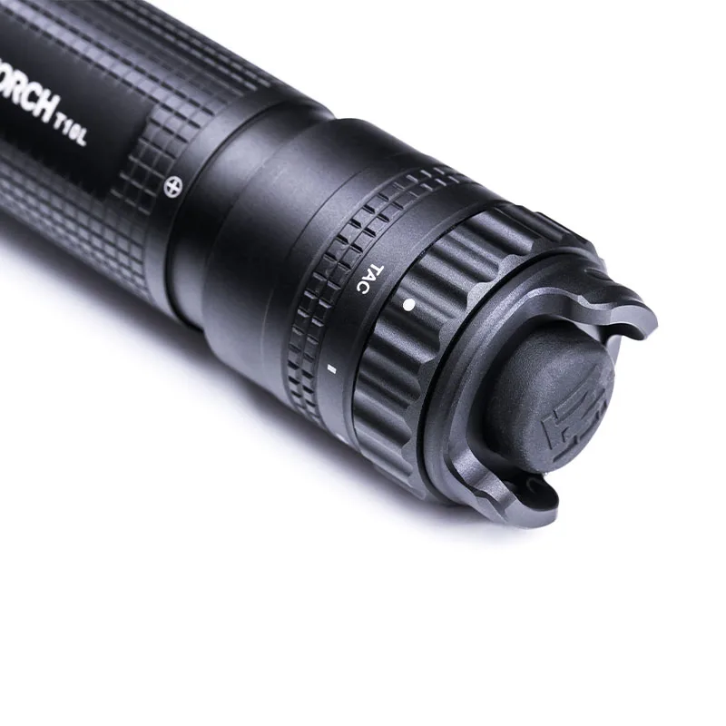 Imagem -04 - Nextorch-white Light Led Lanterna Tática T10l 500 Lumens 1100m Long Beam Throw 21700 Bateria Disjuntor de Janela Nano-cerâmica