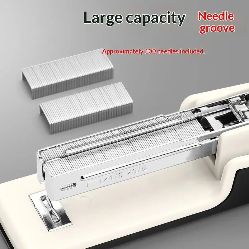 ~New! Use 24/6 26/6 Staples Stapler Large Size Labor-saving Long Stapler Effortless Bookbinding Machine Office School