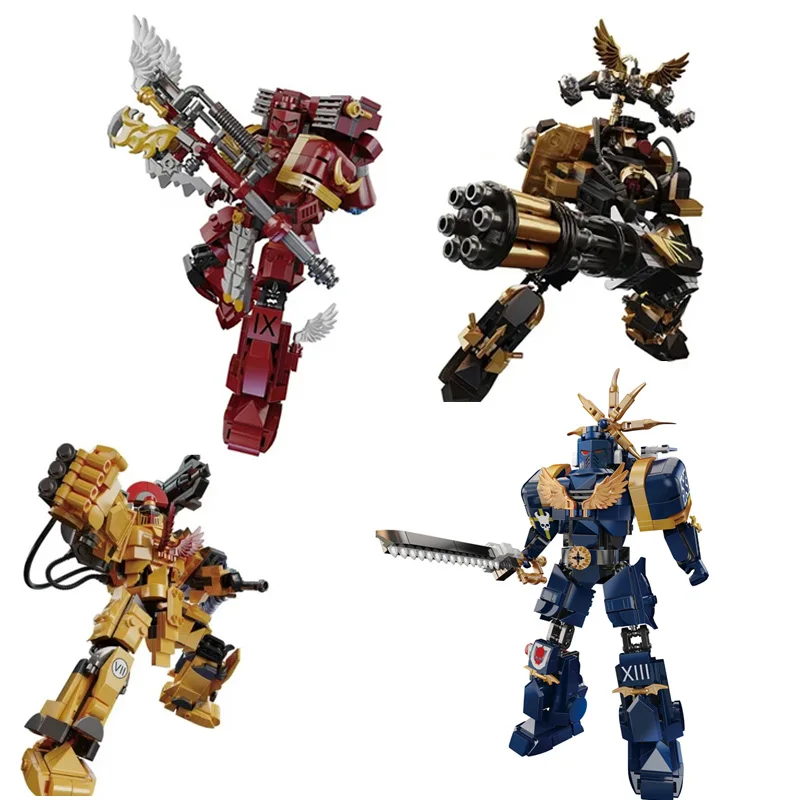 

Mech Warrior 1001/1003 MOC, набор строительных блоков 1004/1002, сборный робот для мальчиков, обучающая Коллекционная модель, кирпичи, игрушки «сделай сам», подарки