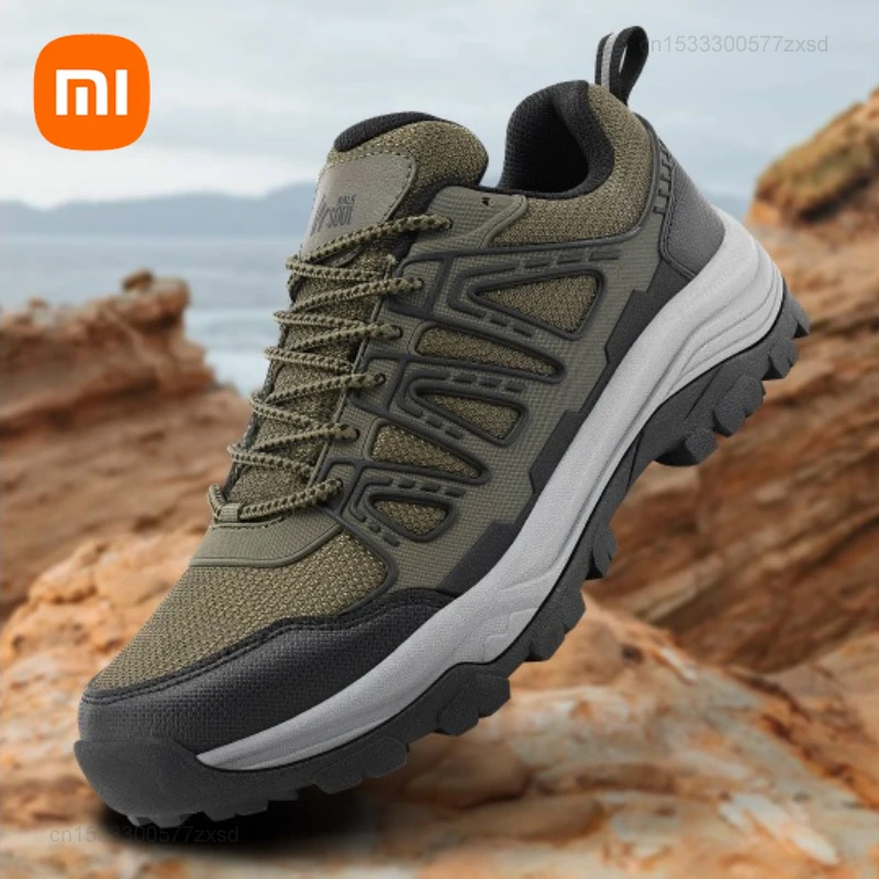 

Xiaomi WALK SOUL Men Hiking Shoes Waterproof Non-Slip Wear Resistant Men's Outdoor Mountain Boots Climbing Shoes Men Sneakers