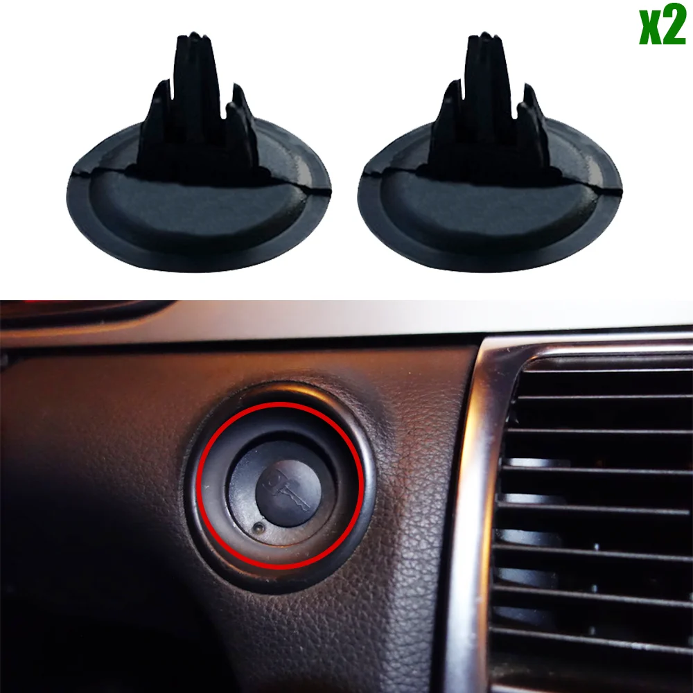 Image of 2x Auto Zündschloss Sperren Barrel Schlüssel Loch Schlüsselloch Kappe Stecker Clip Für Audi Q7 4L 2007 2008 2009 2010 2011 2012 2013 2014 2015