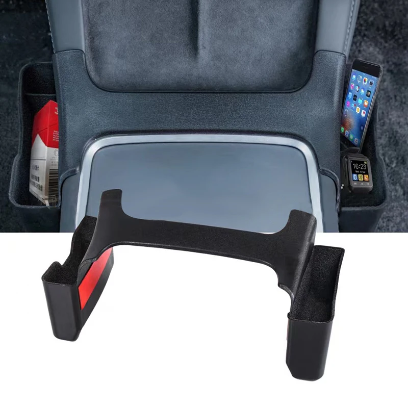 Car Central Armrest Storage Box for Tesla Model 3 / Y Center Console Flocking Trunk Organizer Containers Car Accessories