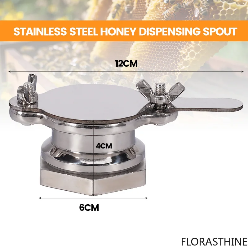 1Pcs Stainless Steel Honey Gate Honey Valve Tap for Extractor Beekeeping Equipment Supplies ﻿