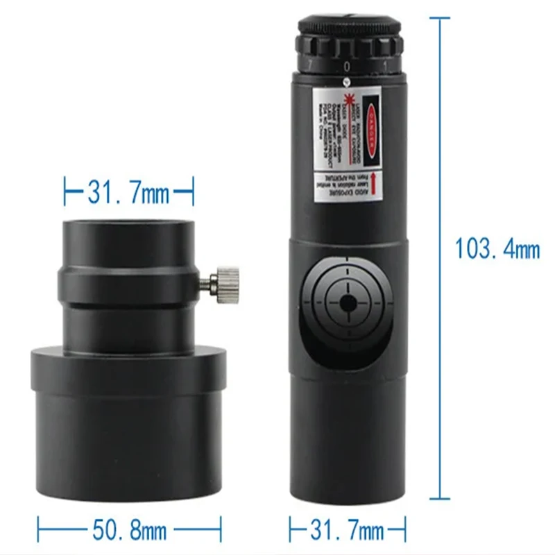 

1.25IN Telescope Collimator 2INCH Adapter Reflector Telescope Newtonian SCA Laser Collimation 7 Brightness Level Astronomical