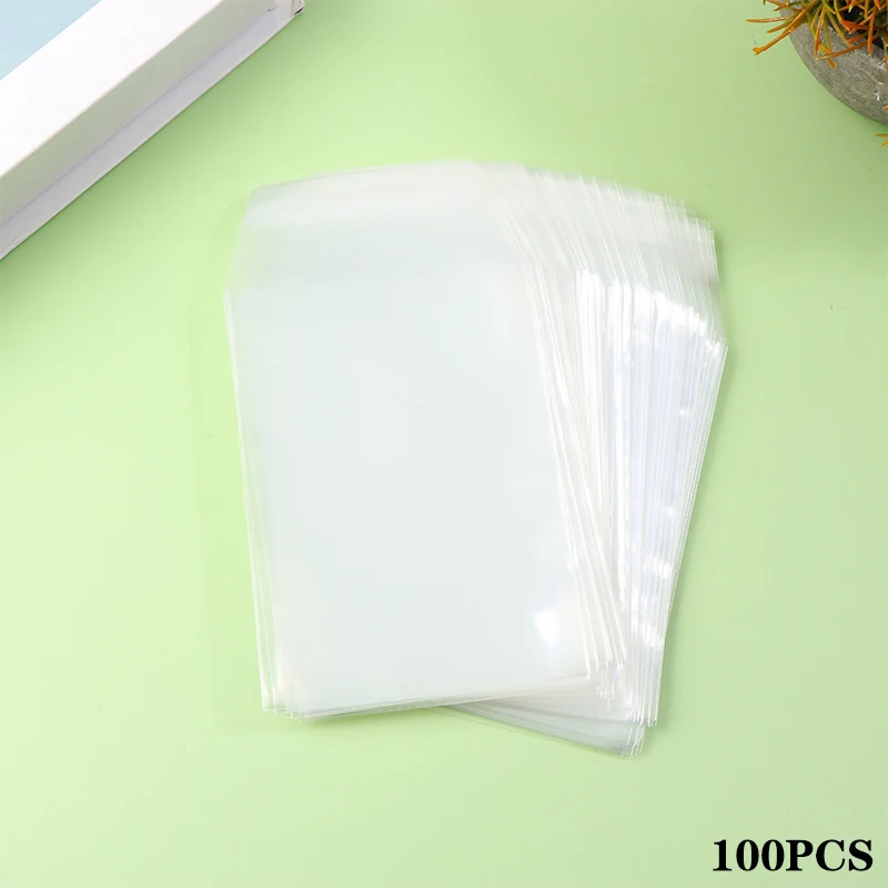 100 PCS Card Brick Protective Film Transparent Protective Film Small Card Protective Film Mini Shell Protective Case