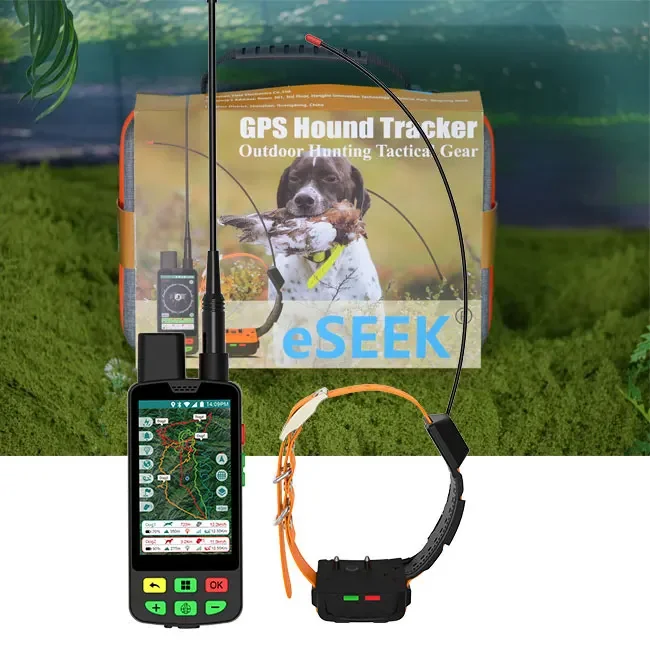 ESEEK 4G GPS Dog Collar with Radio Tracking Hound Waterproof IP68 Real-Time Location