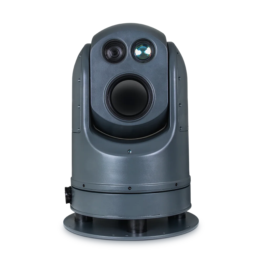Thermal HD PTZ Camera W/  RF, Night Vision, Gyro Stabilized, IP66, All-Weather, Typhoon-Resistant Long Range Day Camera