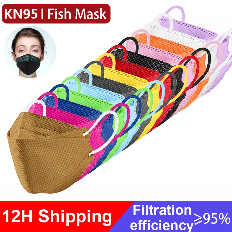 Kn95 Masque coréen ffp2 Anti-poussière pour adultes, multicolore CE FFP2 masques faciaux protection de sécurité