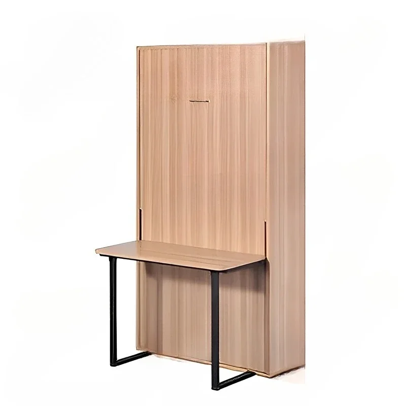 Wooden Wall Bed Foldable Horizontal Hidden Wall Bed Bedroom Furniture Murphy Modern Storage Bed