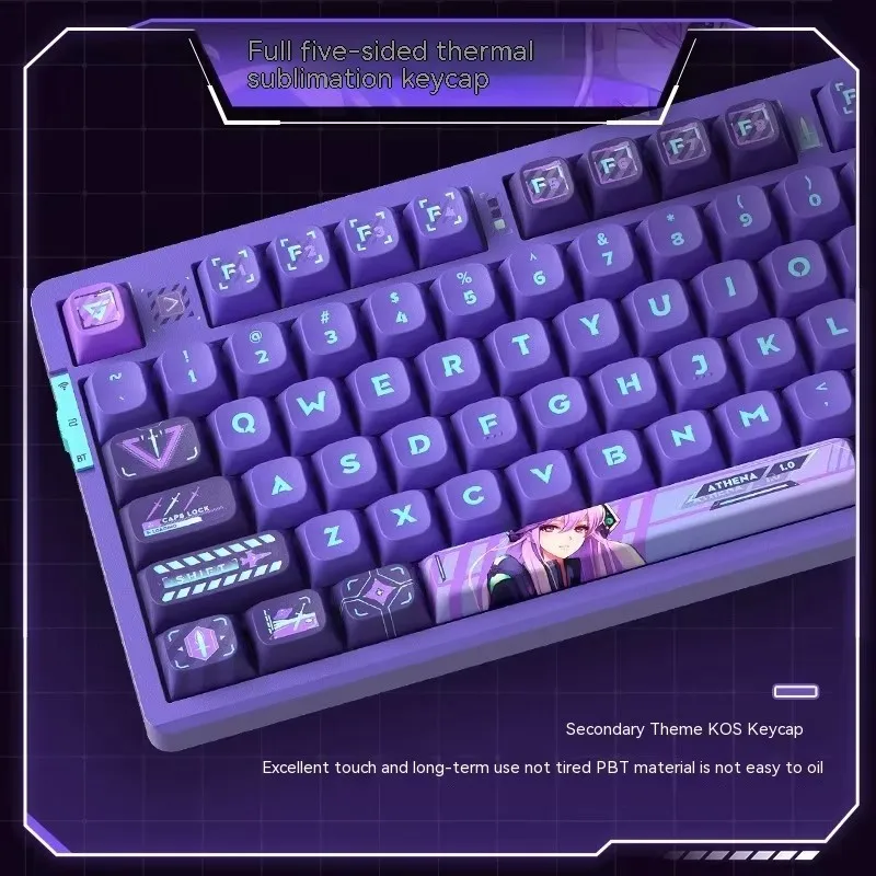VGN V87 Pro Tri-Mode Mechanical PC Gamer คีย์บอร์ดบลูทูธไร้สาย Backlit Keycap Ergonomics ปะเก็น Hot-Swappable RGB ที่กําหนดเอง