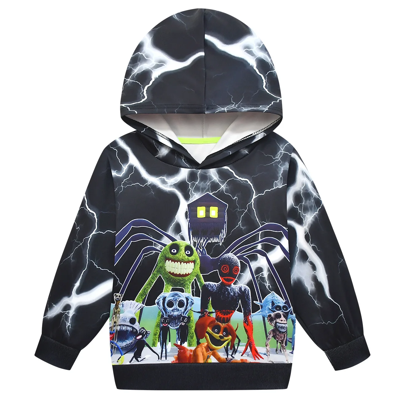 Giochi Horror Costume da gatto per animali domestici per bambini Cartoon Zoo Guard felpe con stampa animalier Boy Girl Pullover bambini abbigliamento di Halloween