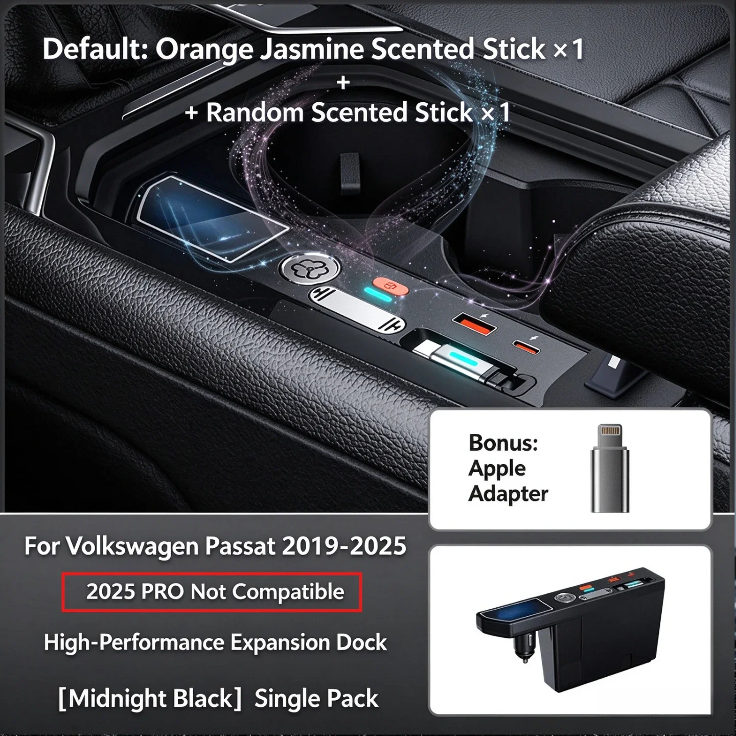 car-charger-docking-station-upgrade-interior-air-freshener-super-fast-charging-expansion-dock-for-volkswagen-passat-2019-2026