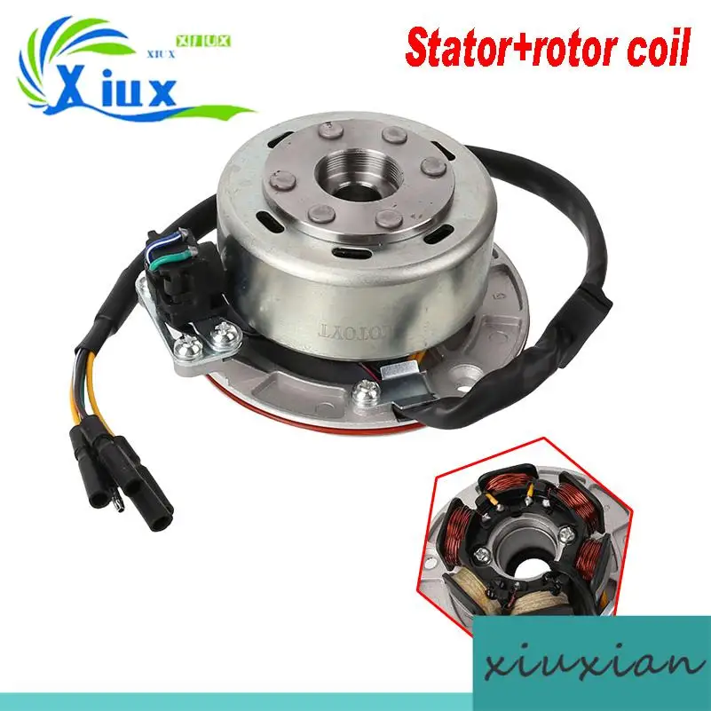 

Детали двигателя мотоцикла ATV 160cc, модифицированный двигатель зажигания, магнитная карта, катушка света, комплект электрических деталей