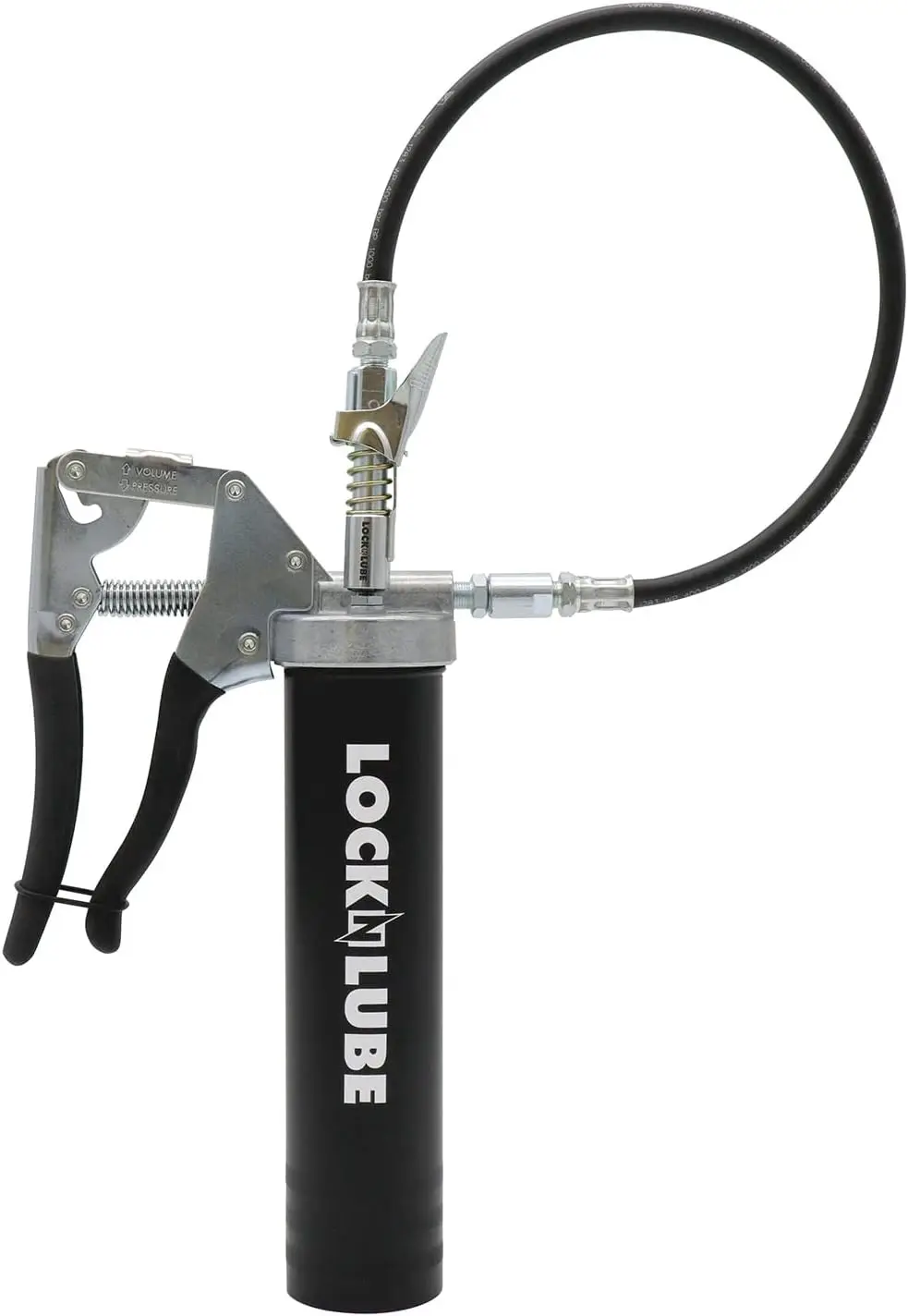 Pistol-Grip Grease Gun. Includes Our Patented Grease Coupler (Locks on, Stays on, Won't Leak!) Plus a 20