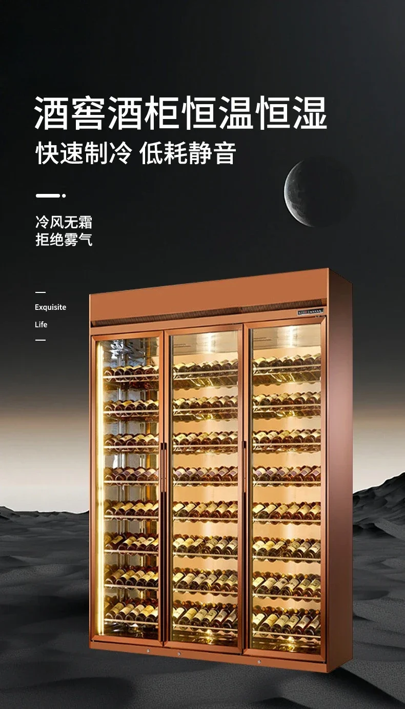 Wine cellar wine cabinet thermostatic moisturizing cabinet, bar club villa decorative glass door display cabinet