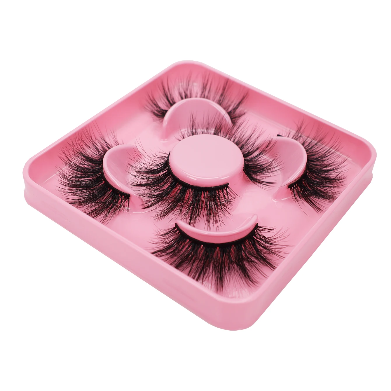 3 paia di soffici ciglia finte 8D con strisce completamente fini, ciglia scintillanti che evidenziano le più belle