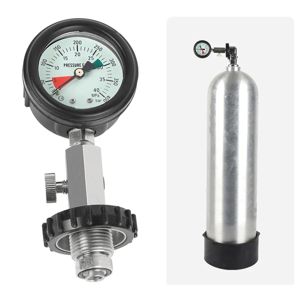 

For DIN Diving Cylinders Air Tank Pressure Scuba Diving Cylinder Tank Pressure Gauge G5/8 Thread Diving Gauge With Handle Parts