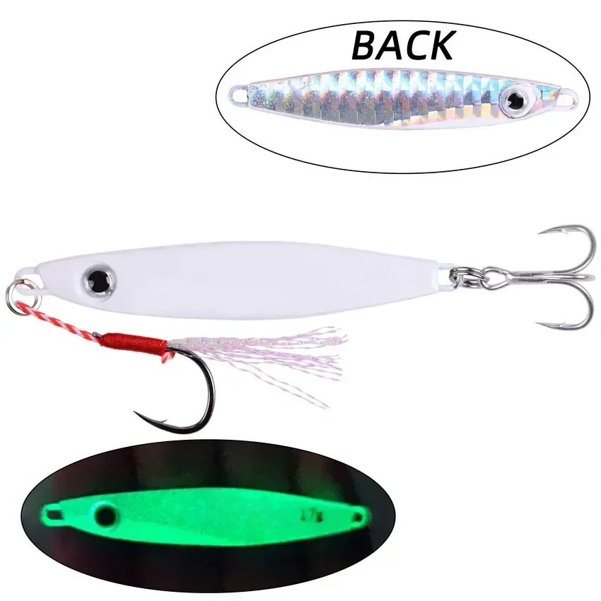 22PC Super Quatity Metal Casting Jig Set 40g 30g 20g 17g 10g7g Shore Drag Cast Jigging Spoon Fishing Lure Artificial Bait Tackle