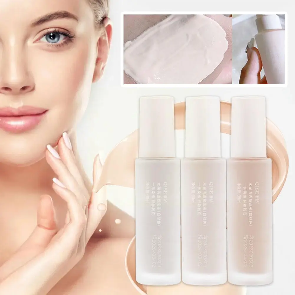 Liquid Foundation Brighten Whitening Cream Muscle Foundation Base Cosmetics Concealer Liquid Concealer Makeup Cosmetics Fac S5Q2