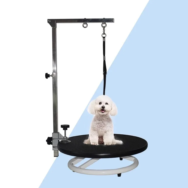 Pet grooming table cat auxiliary rotating disc washing dog hair blowing household cat Teddy shearing round turntable