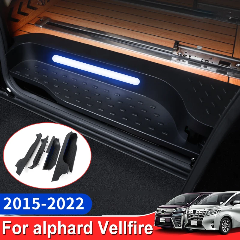 

for 2015-2022 Toyota Alphard Vellfire 30 Modified threshold accessories door pedal LED lights