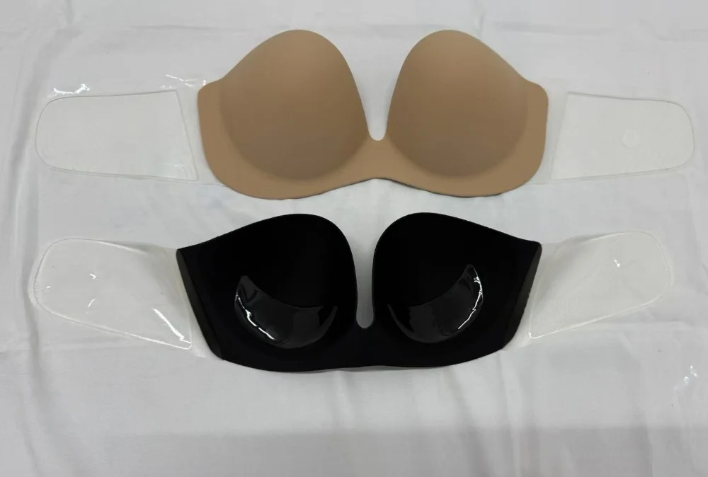 1 Piece Push Up Invisible Strapless Bra Silicone Self Adhesive Bras Nipple Cover Big Breasts Gathered Bralettes Underwear Bridal