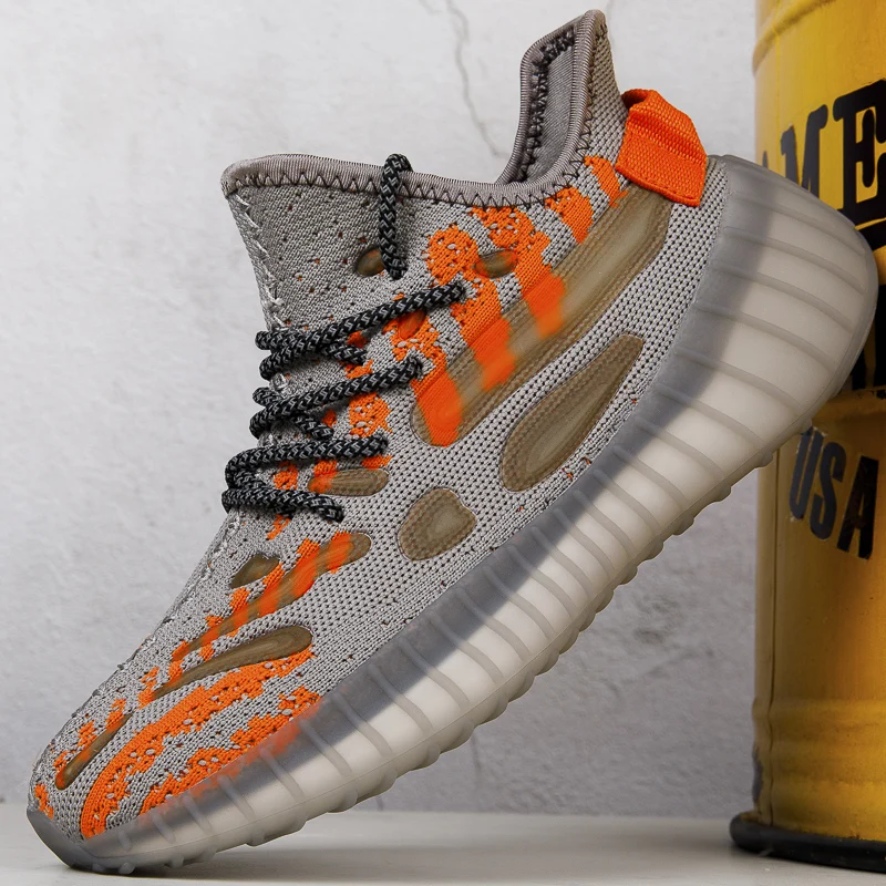 

New Autumn-style Boyfriend Mesh Shoes, Breathable Casual Sports Shoes, Popcorn Sole Lightweight Running Shoes