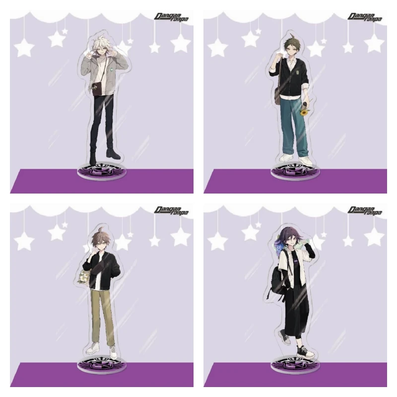 Danganronpa Anime Figures Oma Kokichi Nagito Komaeda Hinata Hajime Acrylic Stands Model Keychain Exquisite Tabletop Display Prop
