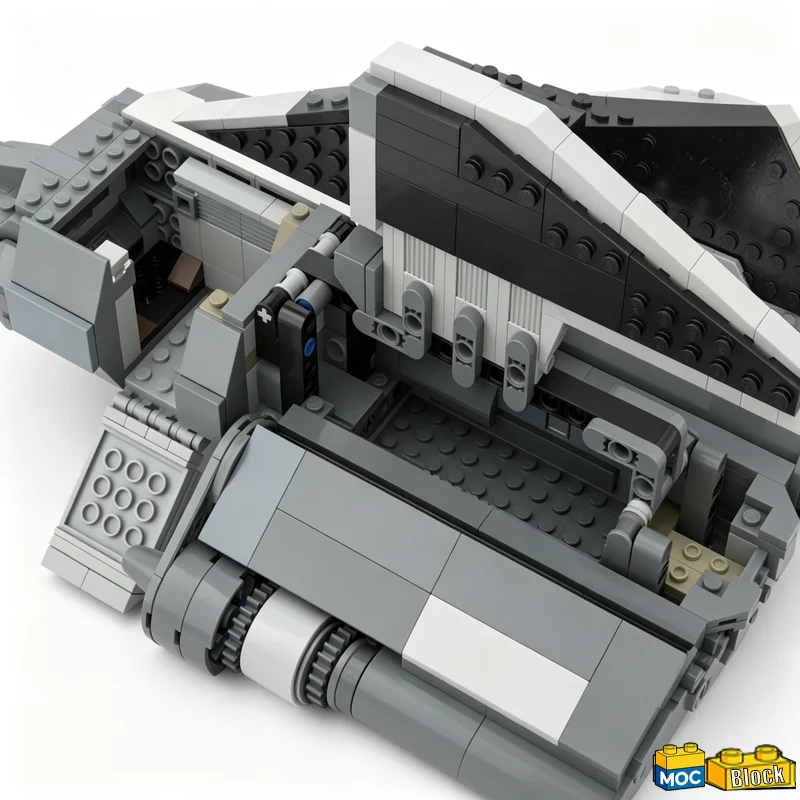 NEW 1012PCS Technology Hero Warrior 24 Sci Fi Character Assault Shuttle MOC Model Building Blocks DIY Assembly Educational Gift