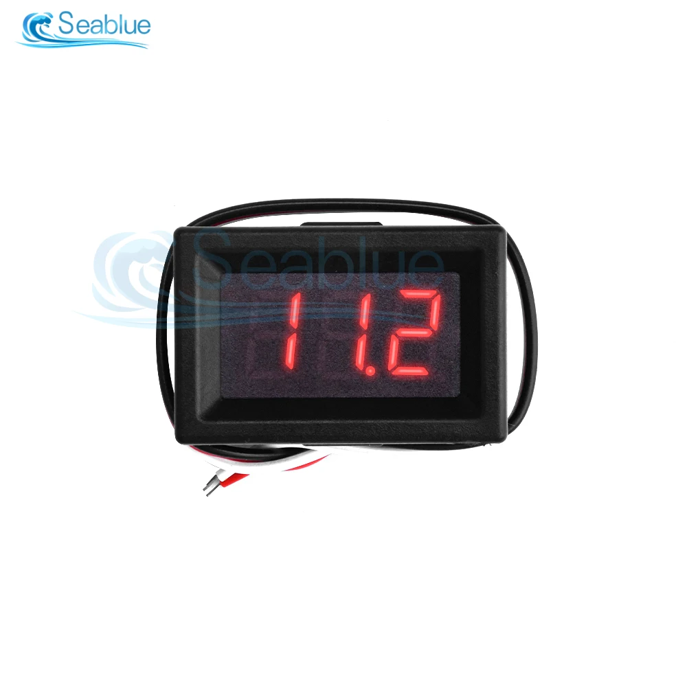 0.36 Inch DC LED Digital Voltmeter DC 0-30V Voltage Meter Auto Car Mobile Power Voltage Tester Detector 12V Red Green Blue