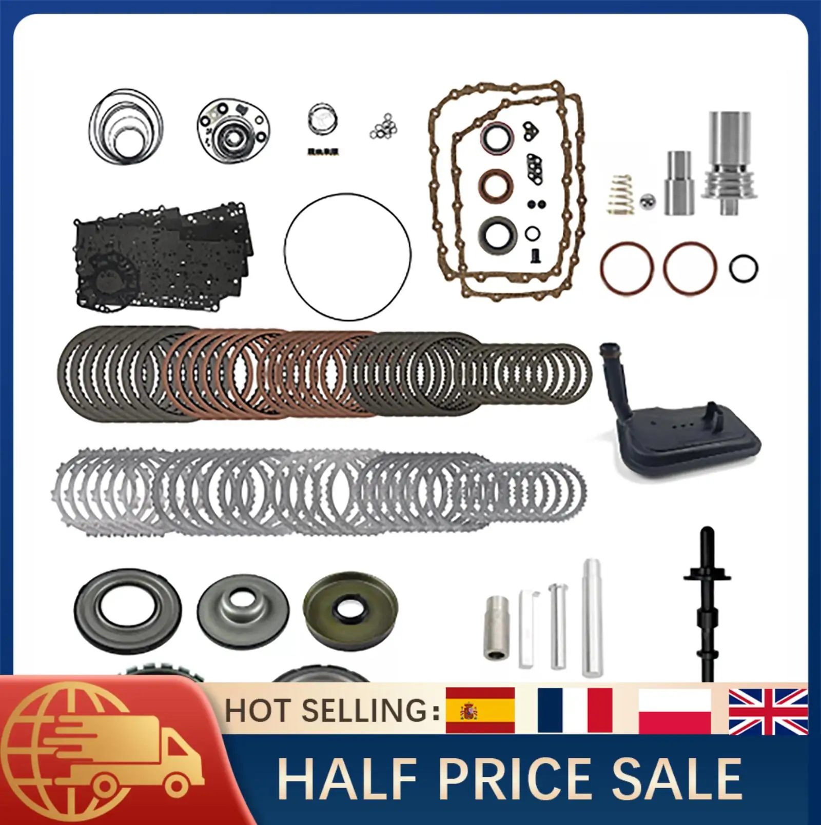 

Главный комплект для восстановления коробки передач для Cadillac Chevrolet GMC Hummer 2006-2017 годов 6L90 6L80, комплект поршня фильтра из фрикционной стали