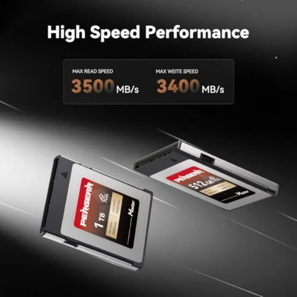 PERGEAR CFexpress Type B 256GB 512GB 1TB 3500MB/s