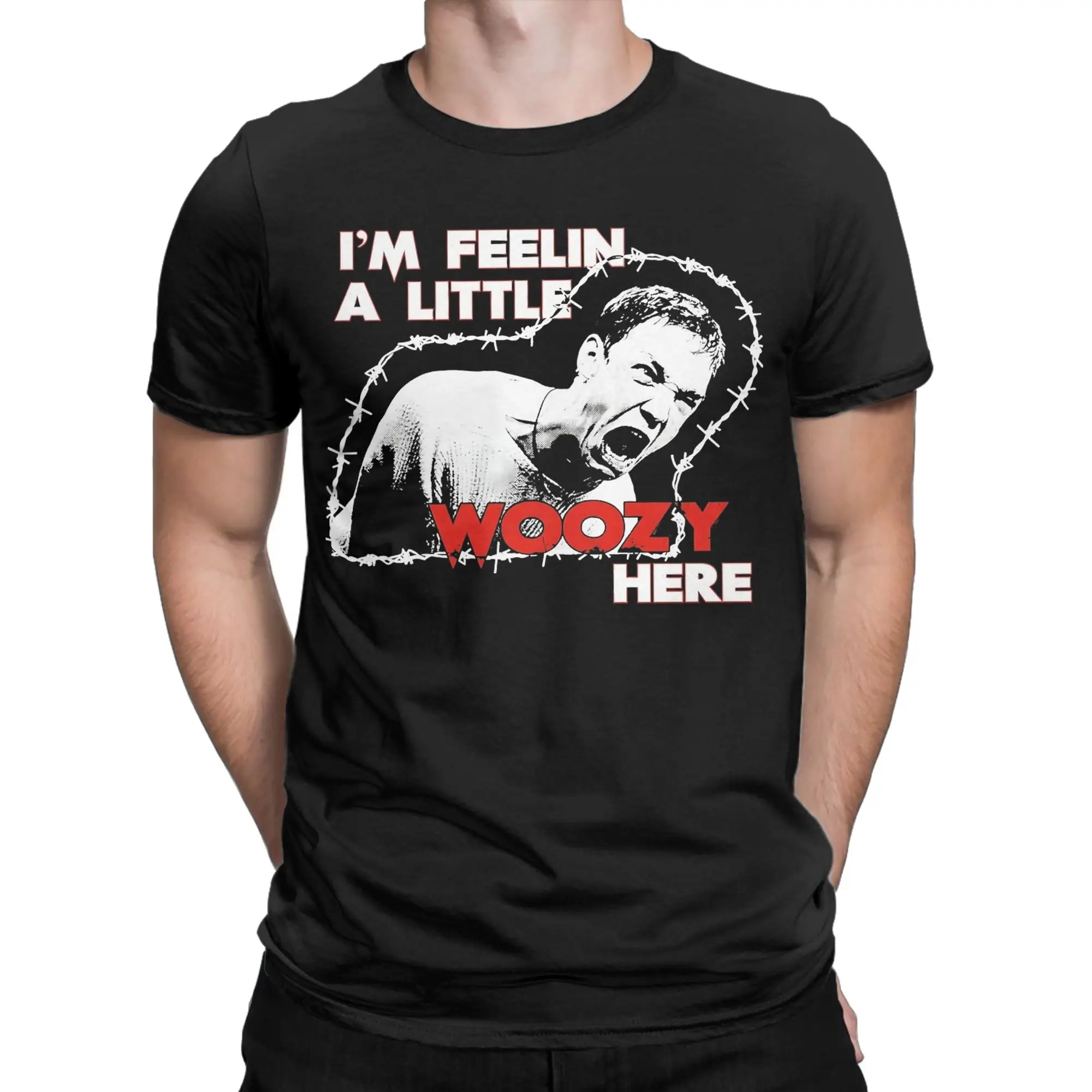 Men's T-Shirts Scream Stu Macher I'm Feelin A Little Woozy Here Matthew Lillard Cotton Tee Shirt T Shirt Crewneck Tops Plus Size