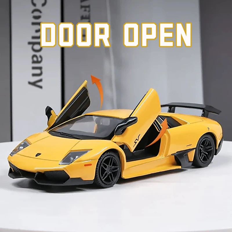 1:36 Escala Lamborghini Murcielago Liga Carro Modelo Diecast Carro Brinquedos para Meninos Presente de Aniversário Crianças Brinquedos...