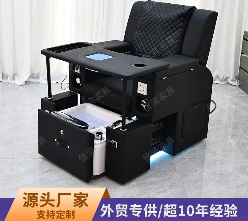 Cross-border special for beauty salons and nail salons, sofa foot massage chair, electric massage foot therapy tattoo embroidery