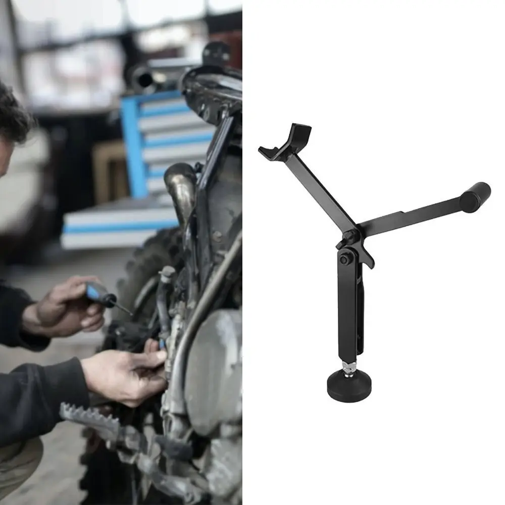 

Labor Saving Motorcycle Lift Stand Universal Adjustable Motorcycle Kickstand Professional Foldable
