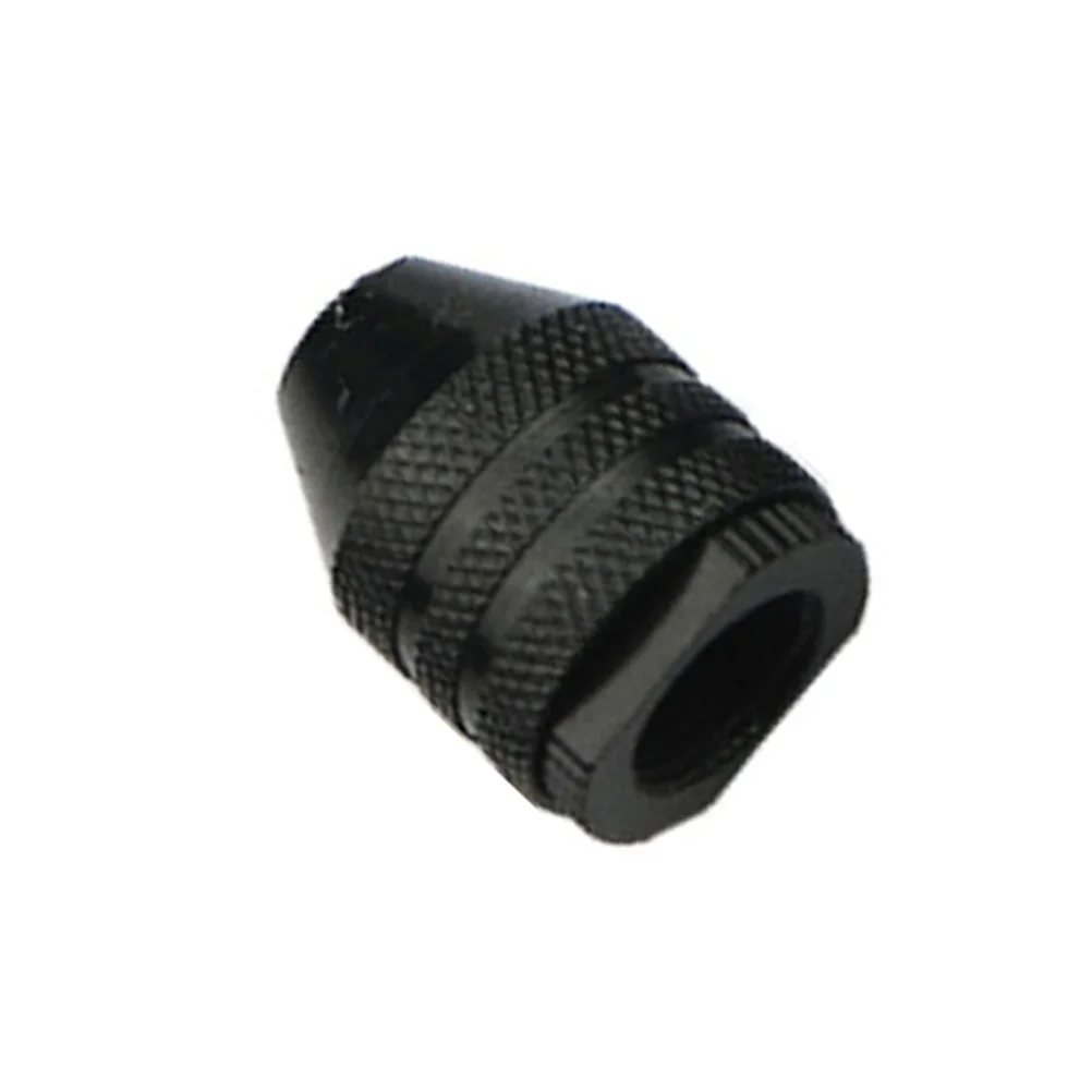 Mini Keyless Black Alloy 3-Jaw Drill Chuck Converter Adapter Instant Lock Hold 03-32mm Drill Bits Impact Driver