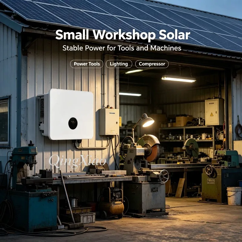 Three‑Phase Solar Grid‑Connected String Inverter 8‑50KW PV For Workshop Tools Machinery Lighting Compressor Energy Application