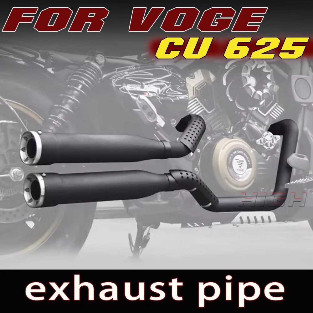 For VOGE CU625 Modified right-side dual Cobra exhaust pipe for cu625