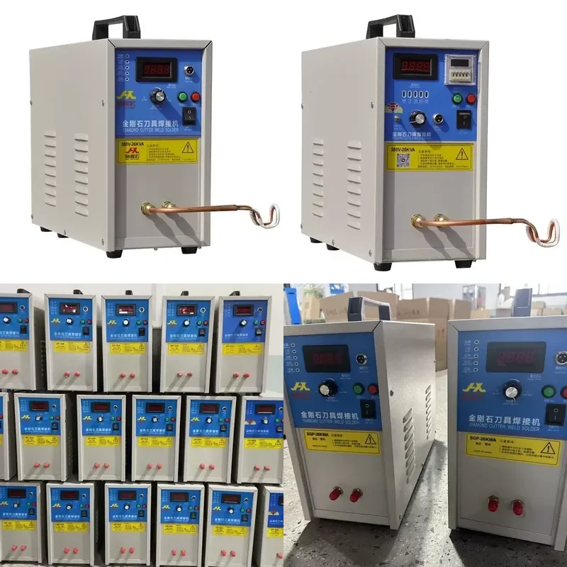 380V 26kW High Power High Frequency Welding Machine Induction Heating Equipment for Grinding Wheel Mining Cutter Head