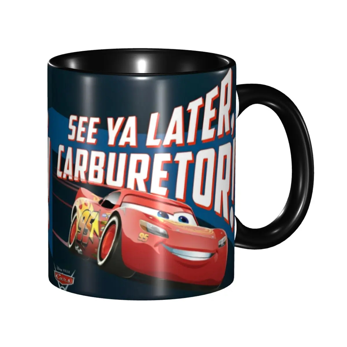 

Lightning McQueen Cars Movie Mug Funny Tea Cup Gift For Kids Adult