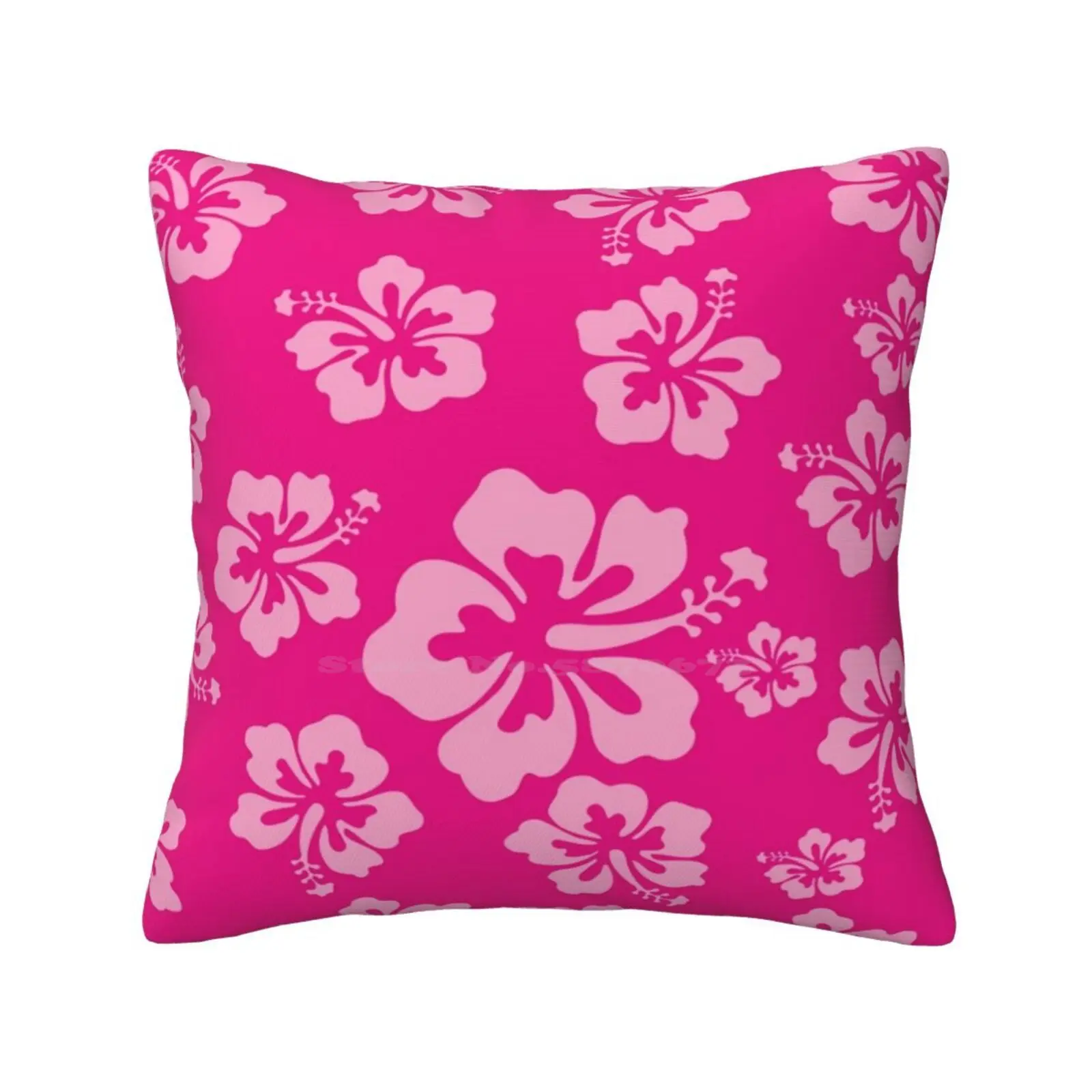 

Tropical Hot Pink Hibiscus Flower Floral Pattern Hawaiian Print Soft Comfortable Pillowcase Hibiscus Flowers Tropical Floral