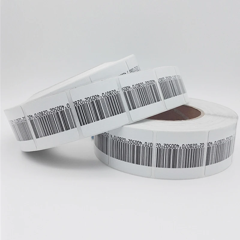 High Sensitivity EAS rf 8.2mhz soft label barcode 3*4cm 4*4cm 1000pcs